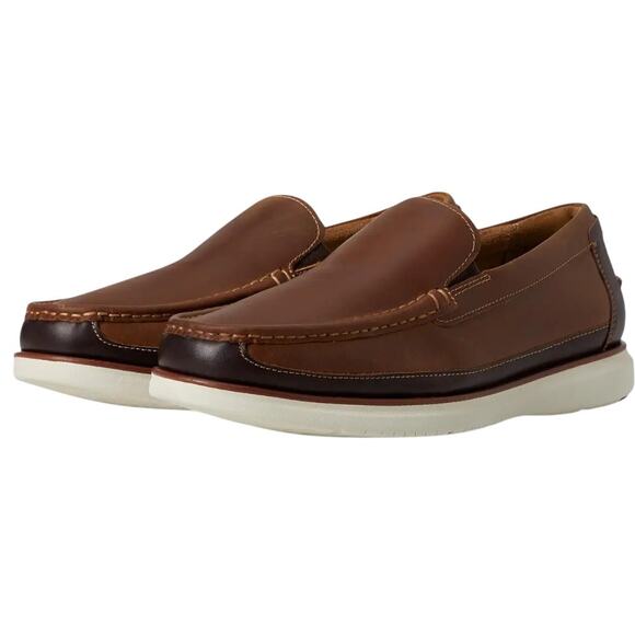 Florsheim Mens Tropics Moc Toe Venetian Loafers US 10.5 Wide Brown Leather NWOB main image 7